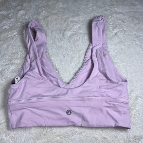 Lululemon Women's  Align Tank Top Lavender V Neck Racerback Size 6 Preowned - Picture 5 of 8